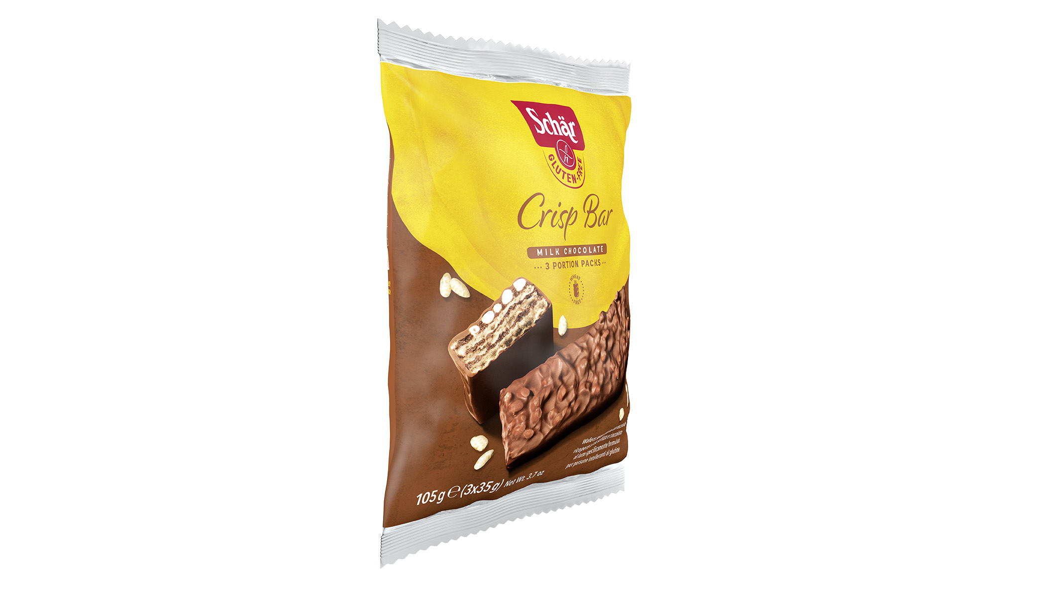 Brezglutenska čokoladna ploščica – Crisp Bar