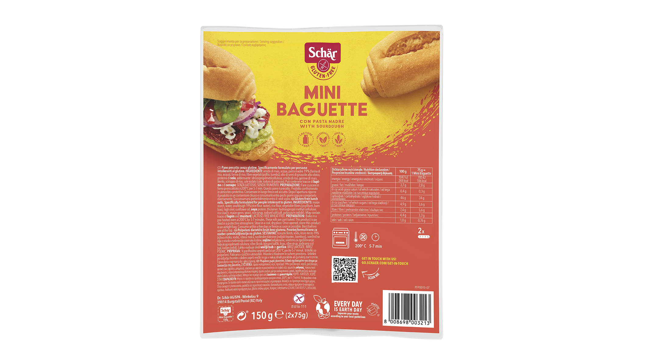 Brezglutenske mini francoske štručke – Mini Baguette