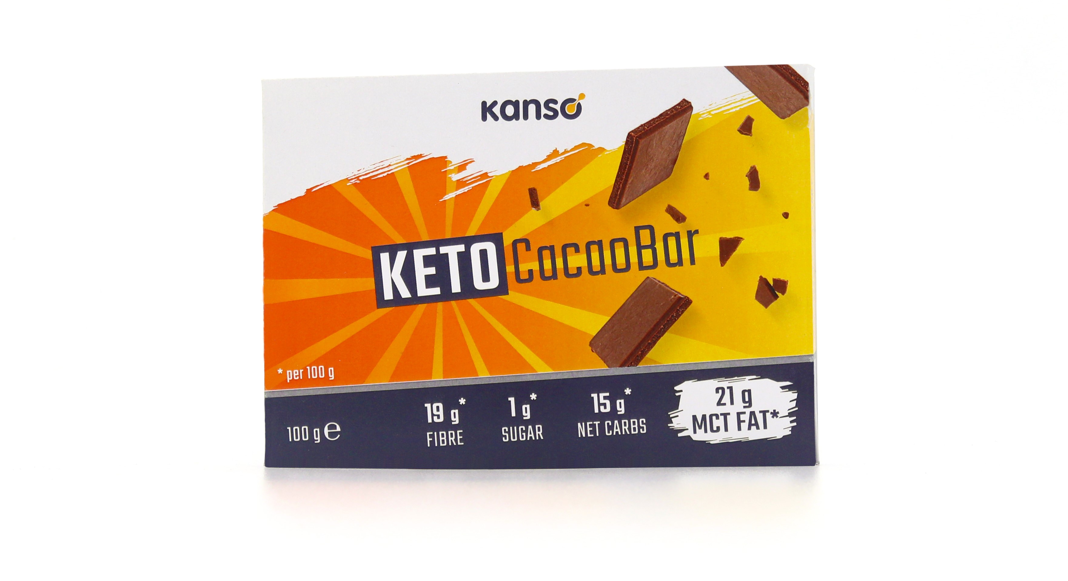 KETO Kakavova tablica, KANSO - KETO Cacao Bar, 100g