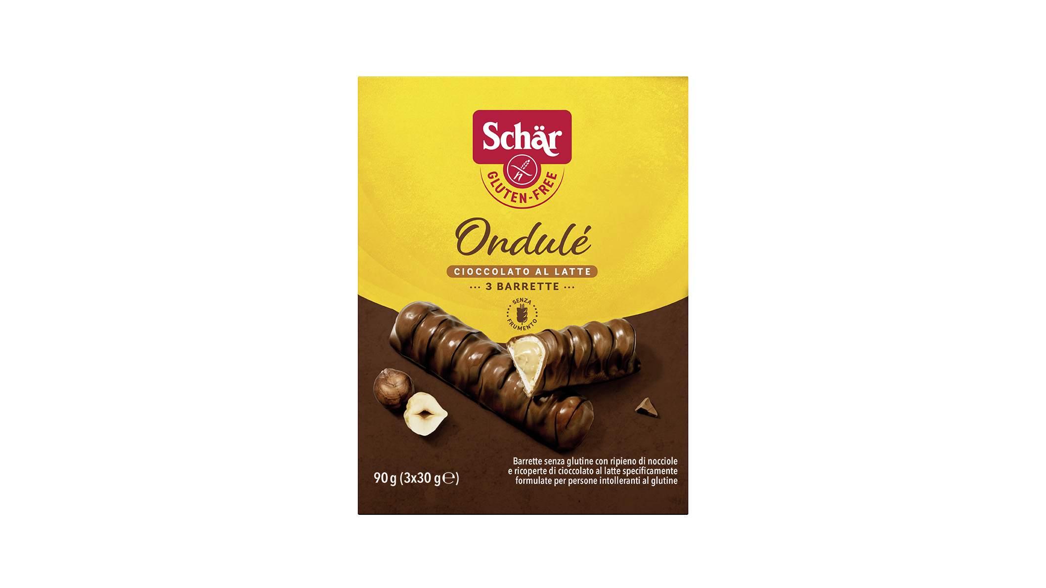 Brezglutenska čokoladica z lešnikovo kremo – Ondulé