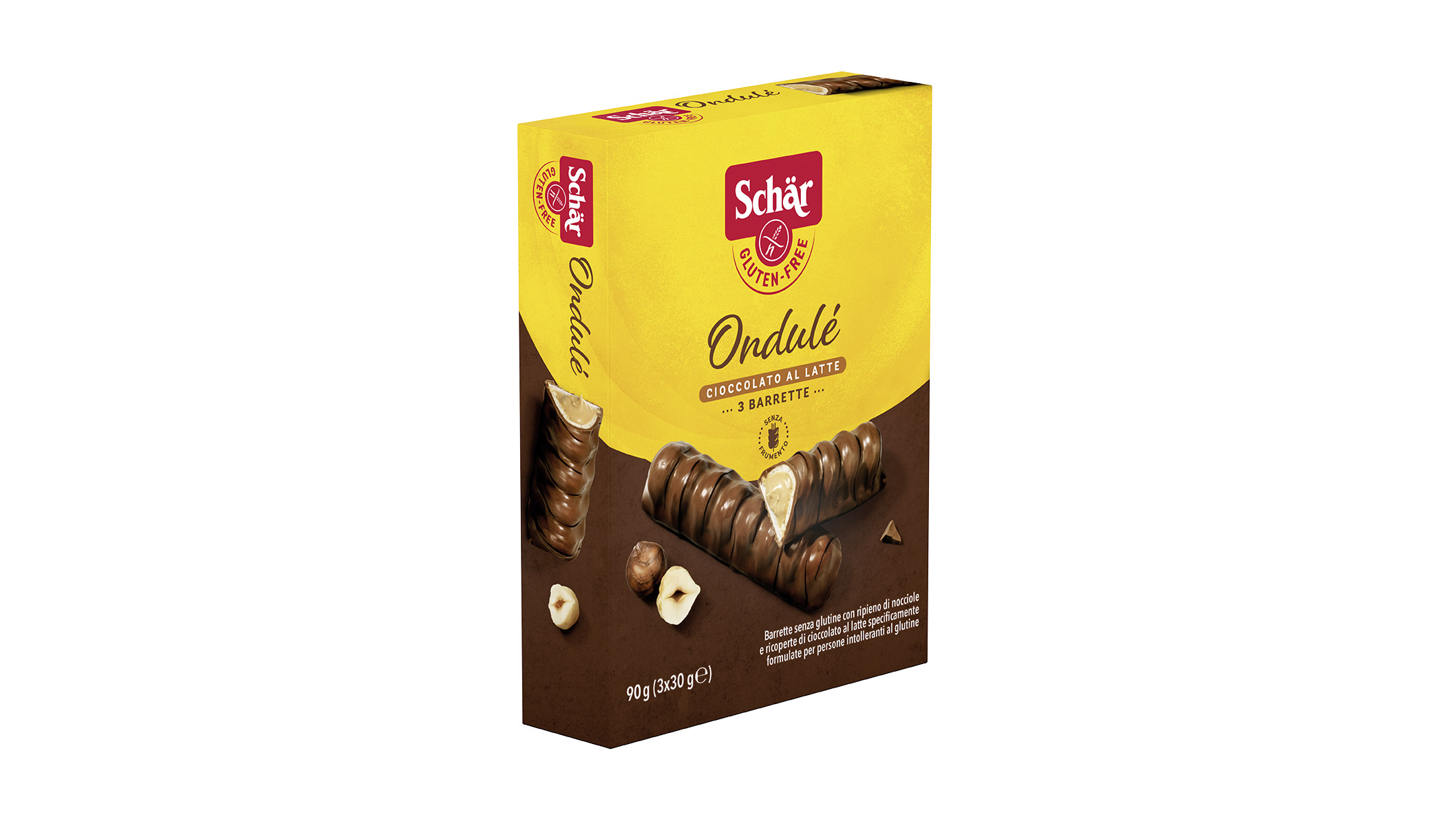 Brezglutenska čokoladica z lešnikovo kremo – Ondulé