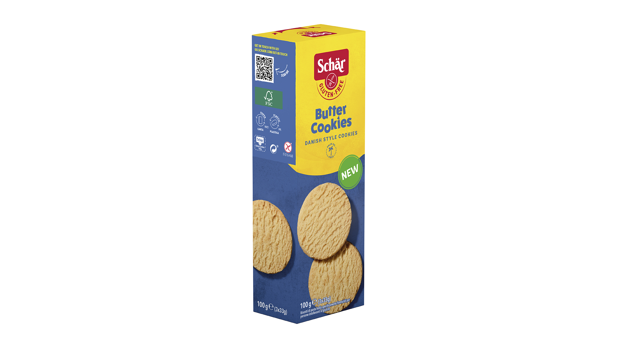 Brezglutenski piškotki z maslom – Butter Cookies, 100g